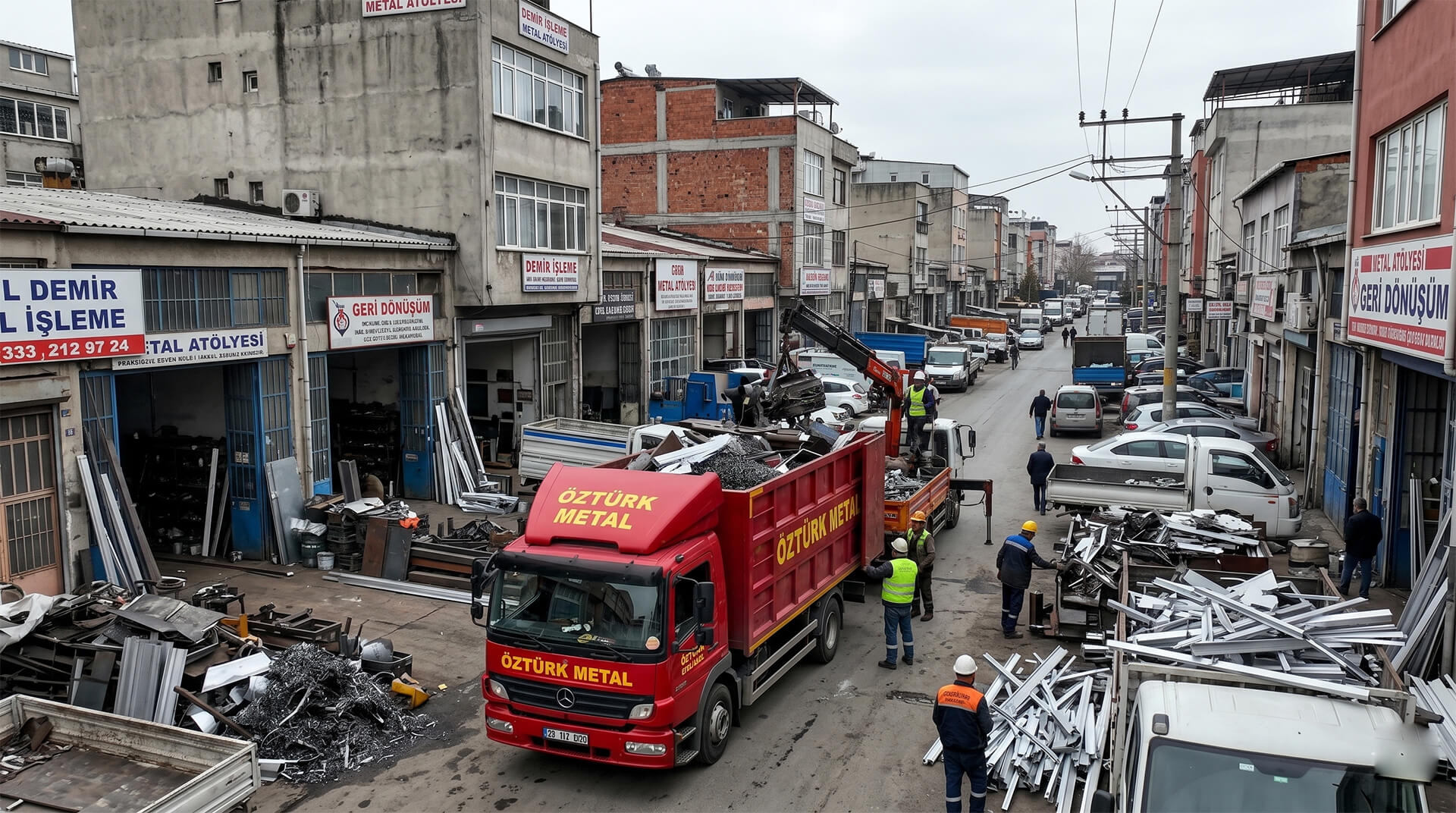 Küçükçekmece Sefaköy hurdacı firması Öztürk Metal atölye hurdası alımı