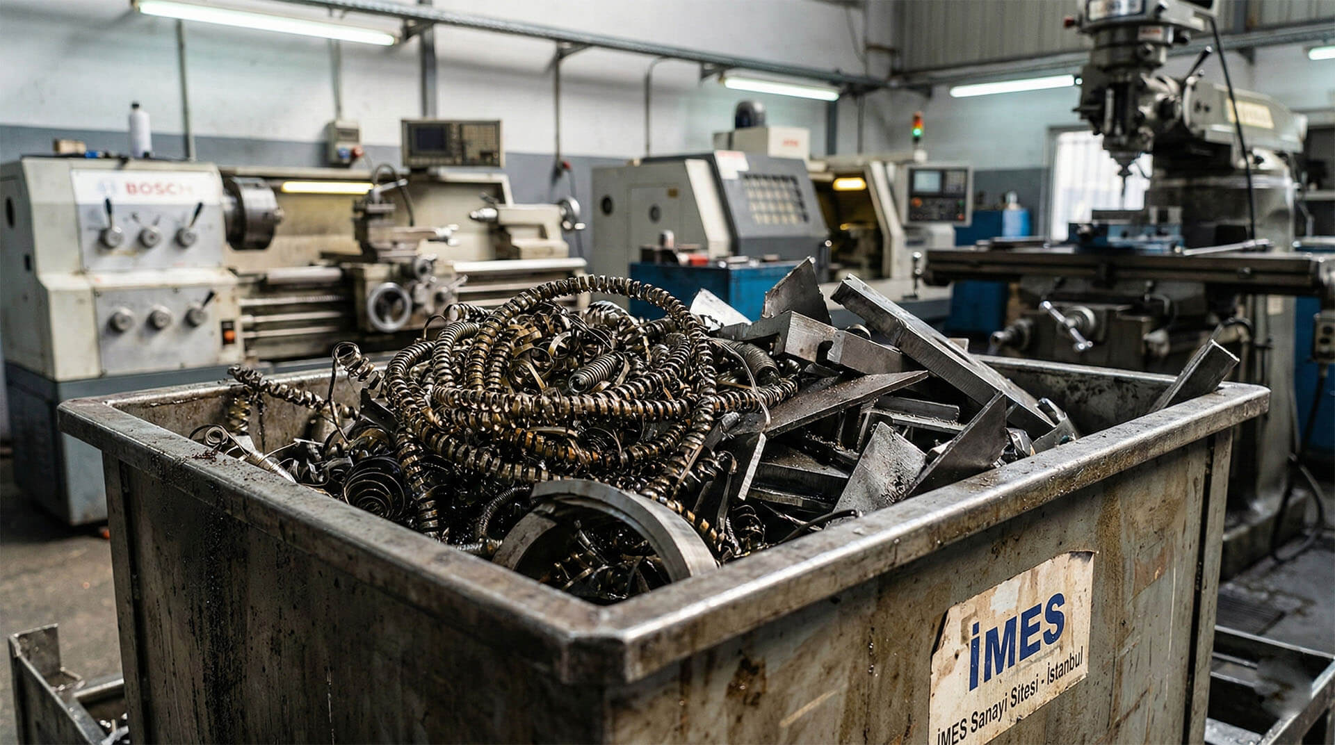 İMES hurdacı firması Öztürk Metal hurda talaş ve makine alımı