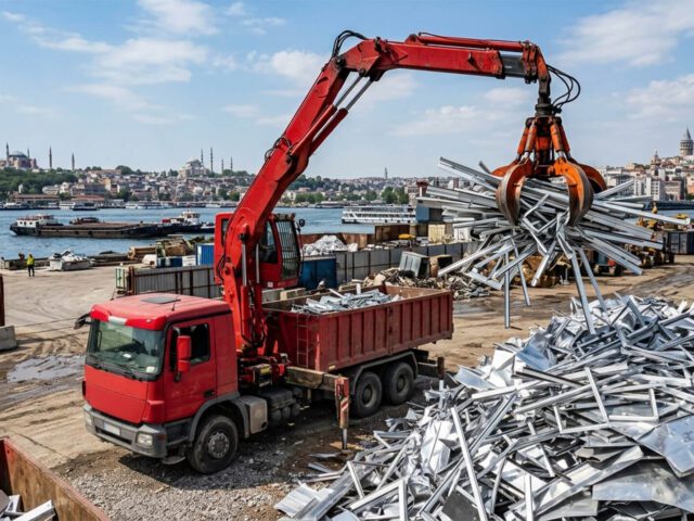 Hurda alüminyum profil ve araiş alımı Öztürk Metal tonajlı söküm