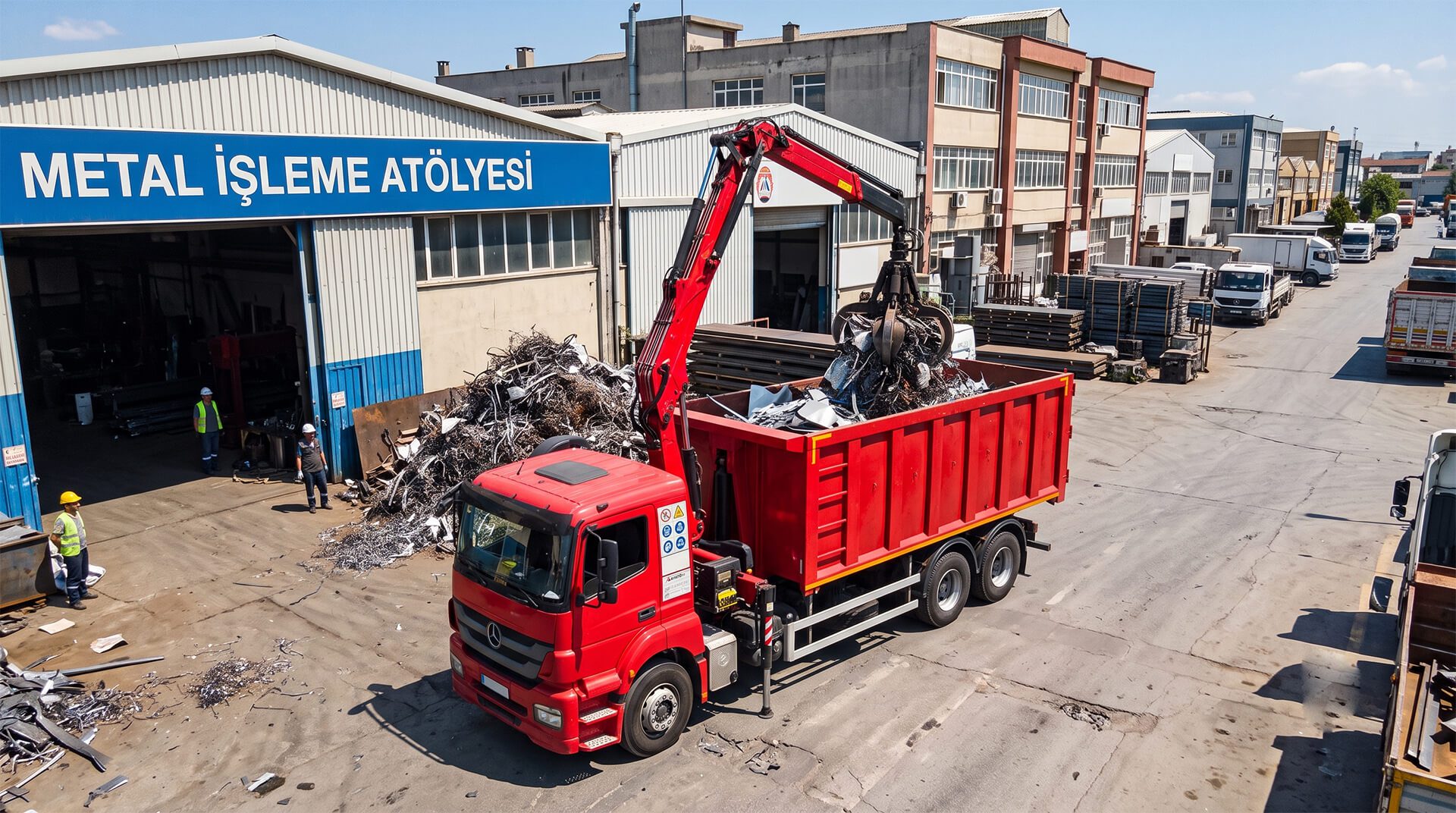 İkitelli OSB hurdacı Öztürk Metal Demirciler sitesi fabrika hurdası alımı